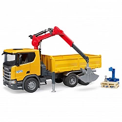 Vehicle Scania Super 560R Truck with crane and pallets