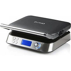 DOMO DO9219W Waffle iron with display, foldable, stainless steel