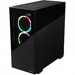 Turime | Enermax K8 - Midi Tower - PC - Schwarz - ATX - micro ATX - Mini-ITX - SPCC - Gehärtetes Glas - Gaming (ECA-EK8-BB-ARGB) | ITwork sandėlyje!