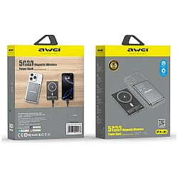 Powerbank Awei PA-30 5000mAh indukcyjnyMagSafe szary