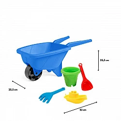 Wheelbarrow with sand kit blue