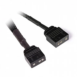 Verlängerungskabel aRGB 3-Pin auf 3-Pin, 15cm (schwarz, inkl. Steckverbinder)
