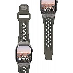 Urban Armor Gear UAG Monarch Strap| Apple Watch Ultra/42/44/45/46mm| olive/titan| (194158117236)