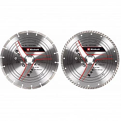 Turbo-Diamant-Trennscheibe, Ø 230 x 22,23 x 1,8mm, 2er-Set (für Winkelschleifer)