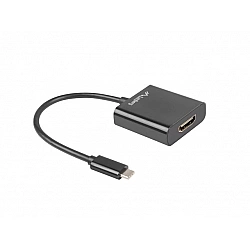 LANBERG AD-UC-HD-01 Lanberg adapter USB TYPE-C(M)-HDMI(F) 15cm Czarny