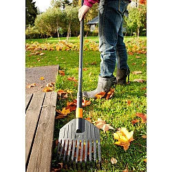 QuikFit Laubbesen, klein schwarz/orange, 22cm
