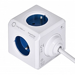 Allocacoc 2402BL/FREUPC power extension 1.5 m 4 AC outlet(s) Indoor Blue, White