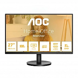 AOC 27B3CA2 - 27 Zoll Full HD Monitor, eingeb. Lautsprecher (1920x1080, 100 Hz, HDMI, USB-C (65 W Power Delivery), USB Hub) schwarz