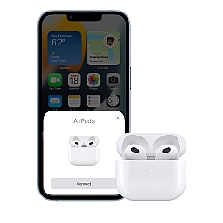 Apple MPNY3ZM/A Airpod 2022 3rd Gen in-ear headphones, Wireless, Bluetooth 5.0, Charging case, White
