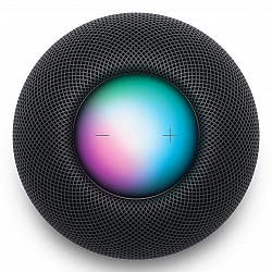 Apple HomePod Mini Mitternacht MTJT3D/A [Bluetooth, 360° Audio, Siri Sprachsteuerung]