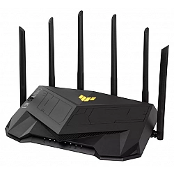 Wireless Router ASUS Wireless Router 6000 Mbps Mesh Wi-Fi 5 Wi-Fi 6 IEEE 802.11a IEEE 802.11b IEEE 802.11g IEEE 802.11n USB 3.2 4x10/100/1000M 1x2.5GbE LAN \ WAN ports 1 Number of antennas 6 TUFGAMINGAX6000
