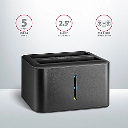 AXAGON ADSA-D25 USB 3.2 Gen 1 - 2x SATA 6G 2.5 SSD/HDD CLONE DUAL MINI dock