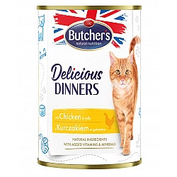 BUTCHER'S Delicious Dinners Chicken Jellied Pieces - wet cat food - 400g