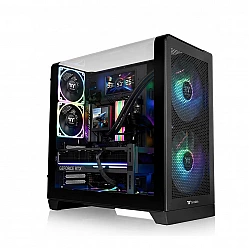 View 390 TG , Tower-Gehäuse schwarz, Tempered Glass x 2