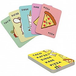 Taco Katze Ziege Käse Pizza, Kartenspiel