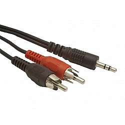 Turime | Cable MINIJACK/2XRCA (CHINCH)M/M 5M | ITwork sandėlyje!