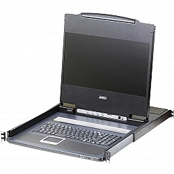 Secomp ATEN CL6700MW - KVM-Konsole - Deutsches Layout - USB - 43,9 cm (17.3) - Rack - einbaufähig - 1920 x 1080 Full HD - HDMI, DVI-D, VGA - 1U (30140670)