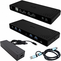 Universal Docking Station Dual 4K Display Power Delivery 85W + i-tec USB-C Charger 100W