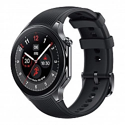OnePlus Watch 2 - 46 mm - intelligente Uhr mit Riemen - Flouroelastomer - Handgelenkgröße: 140-210 mm - Anzeige 3.63 cm (1.43)