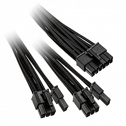 Power Kabel CP-6620 2x PCle 6 + 2, Kabelmanagement schwarz, 60cm