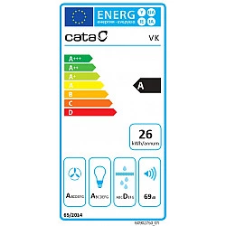CATA Hood VK 6000 WH wall mount class A