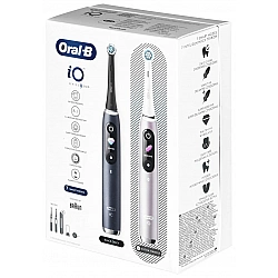 Oral-B Electric Toothbrush iO 9 Series Duo Rechargeable For adults Number of brush heads included 2 Number of teeth brushing modes 7 Black Onyx/Rose