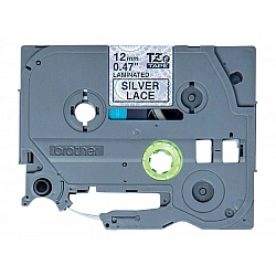 BROTHER TZEMPSL31 12 BLACK ON SILVER LACE