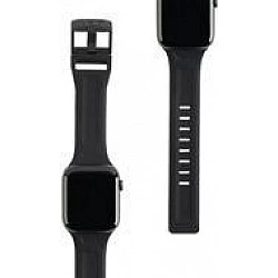 Urban Armor Gear UAG SCOUT STRAP BLACK Silicone, Stainless steel, f/ Apple Watch 44/42, Black (191488114040)