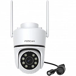 Foscam PD5 WLAN Überwachungskamera Weiß 8MP (3840x2160), PoE, IP66 Wetterfest, Personen- und Fahrzeugerkennung