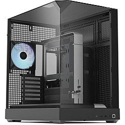 V2 , Tower-Gehäuse schwarz, Tempered Glass x 3