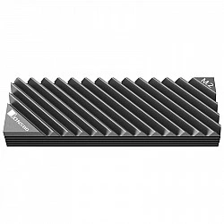 Jonsbo M.2-3 GREY Computer Kühlkomponente Solid-State-Laufwerk Kühlkörper 1 Stück(e) Schwarz - Grau (M.2-3 GREY)