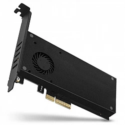 Axagon PCEM2-DC PCI-E x4 to M.2 NVMe adapter with cooling