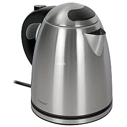 WMF Stelio 0413010012 electric kettle 1.2 L 2400 W Black, Stainless steel
