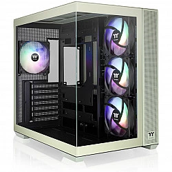 View 380 TG ARGB, Tower-Gehäuse hellgrün, Tempered Glass x 2