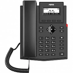 Fanvil X301W - IP-Telefon - Schwarz - Kabelgebundenes Mobilteil - Tisch/Wand - Linux - Im Band - Out-of band - SIP-Info (X301W)