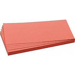 Franken UMZ 1020 07 Klebezettel Rechteck Rot 500 Blätter (UMZ 1020 07)