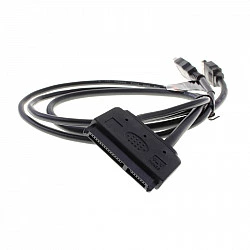 Akasa Flexstor eSATA-Kabel für 6,40cm (2.5) -SATA-HDD und -SSD (AK-CBSA03-80BK)