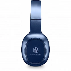 Music Sound HEADBAND BT BASIC - Verkabelt & Kabellos - Anrufe/Musik - 145 g - Kopfhörer - Blau (BTHEADBBASICMSB)