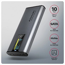 EEM2-SD2 SSD enclosure USB3.2 Gen2 M.2 NVMe/SA