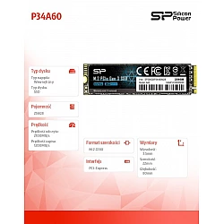 Vidinis SSD Silicon Power P34A60 256GB M.2 PCIe NVMe