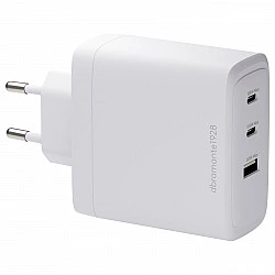 dbramante1928 re-charge - Netzteil - 100 Watt - 3 Ausgabeanschlussstellen (2 x USB-C, USB) - wei