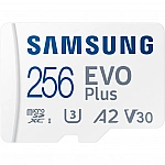 SAMSUNG EVO PLUS microSD 256GB 2024 incl. SD Adapter memory card UHS-I U3 Full HD and 4K UHD 160 MB/s read