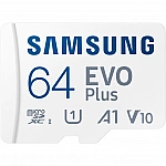 SAMSUNG EVO PLUS microSD 64GB 2024 incl. SD Adapter memory card UHS-I U3 Full HD and 4K UHD 160 MB/s read