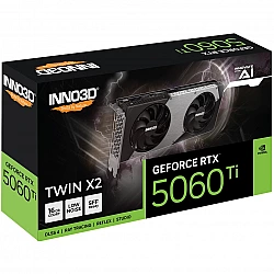 Vaizdo plokštė INNO3D GeForce RTX 5060 Ti Twin X2 16GB