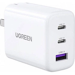 UGREEN USB-A + 2*USB-C 65W Fast Charger - No GaN Tech (90496)