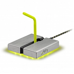 Xtrfy B1 Mouse Bungee LED, Maushalter silber, LED-Beleuchtung, integrierter USB-Hub