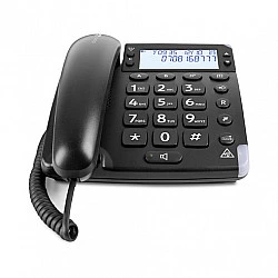 DORO Magna 4000 - Telefon mit Schnur mit Rufnummernanzeige/Anklopffunktion (380117)