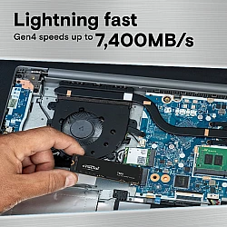 SSD diskas Crucial T500 2TB PCIe 4.0 NVMe M.2