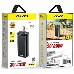 Powerbank 30000mAh 22,5W PA-12 black