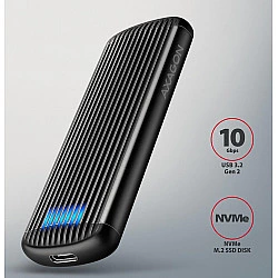 SSD ACC ENCLOSURE M.2 NVME/USB-C EEM2-SC AXAGON